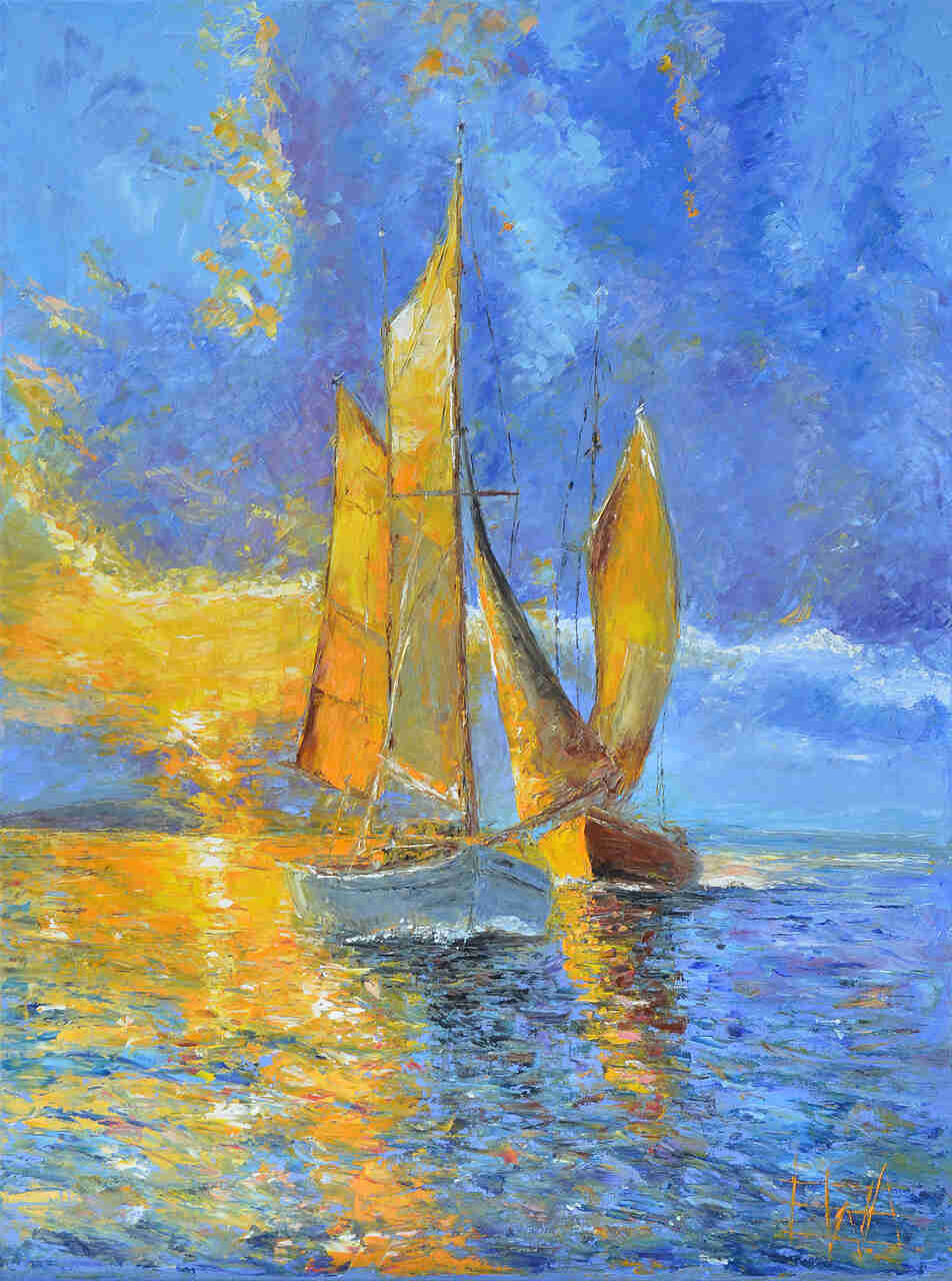 Obraz olejny - Ocean - Obrazy malowane